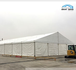 Putih Penyimpanan Industri Tenda Struktur Modular Lokakarya Dinding PVC Tahan Lama