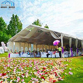 Tenda Pesta Pernikahan Luar Ruangan Raksasa Merah Tahan UV Gunakan