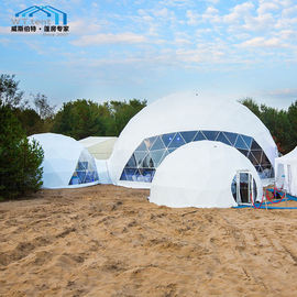 Rumah Kaca Dome Geodesik Kubah Besar Disesuaikan / Instan Tahan Air Kubah Tenda