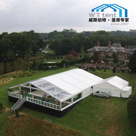 Tenda Atap Transparan Bingkai Atap, Tenda Pesta Kustom Besar Di Dek Platform