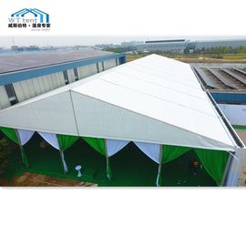 Tenda Tenda Luar Ruang Transparan / 25 x 50 Tenda Kanopi Besar 1000 Orang
