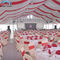Tenda Pesta Pernikahan Luar Ruangan Raksasa Merah Tahan UV Gunakan