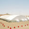 Industri Di Luar Dinding Polygon Tenda Kaca Dalam Rentang Ukuran 10m Sampai 35m