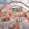 Tenda Polygon Raksasa Tahan Korosi dengan Dekorasi Pernikahan Romantis