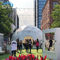 Tenda Dome transparan terbuka 6m / penutup kubah Geodesic bening
