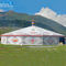 Tenda Multi Sisi Putih Yurt Tipe Rangka Logam dengan Atap Puncak Tinggi