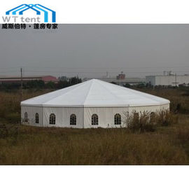 Tenda Multi Sisi Komersial / Tenda Heksagonal Luar Dengan Dinding Kaca