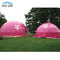 Tenda Dome Geodesik Portabel Yang Jelas Berwarna-warni Logo Kustom Pameran Dagang Penggunaan