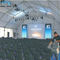 Tenda Poligon Multi Lengkungan Hitam Lebar 50 m untuk Acara Konferensi