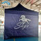 Tenda Lipat Aluminium Instan Sidewall Logo Kustom Setengah Penghalang