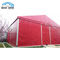 Tenda Pernikahan Outdoor Atap Merah Bentuk Tenda Struktur Aluminium Untuk 150 Orang